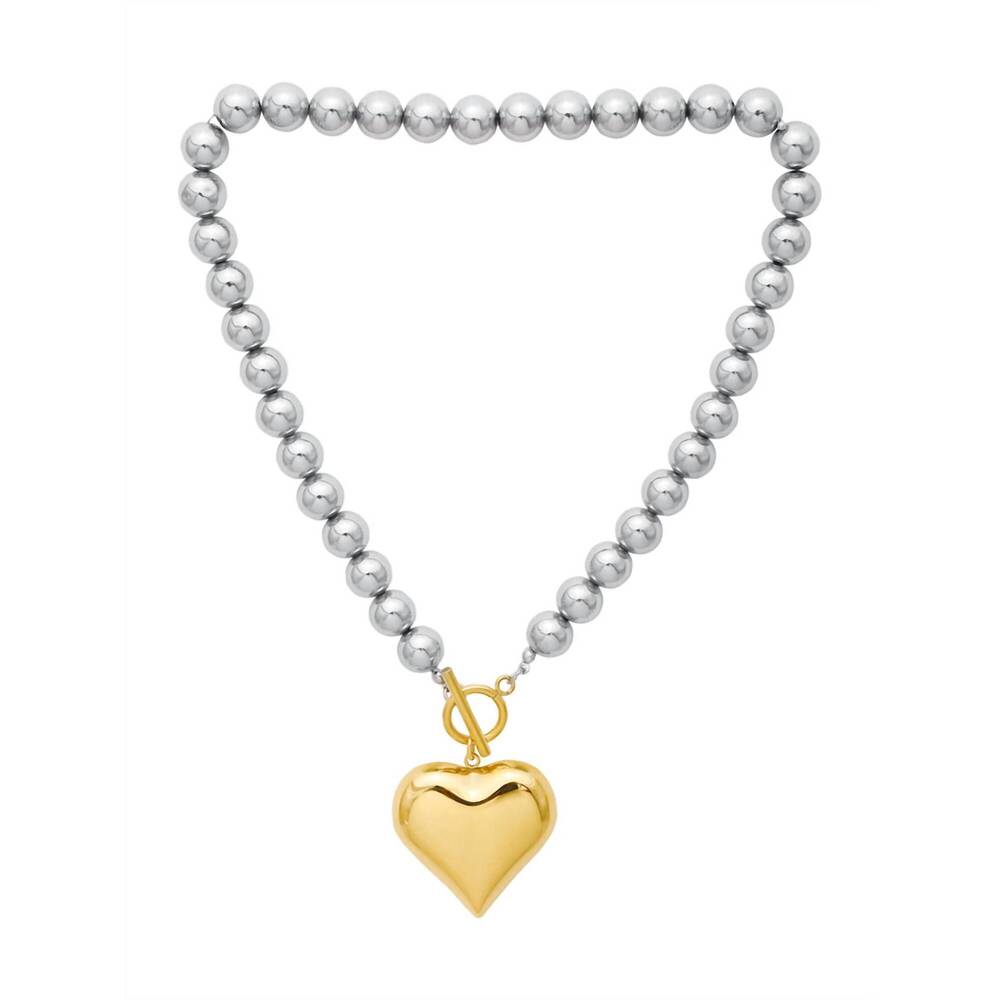 NEW CHANSUTTPEARLS women's mixed metals shiloh necklace in gold